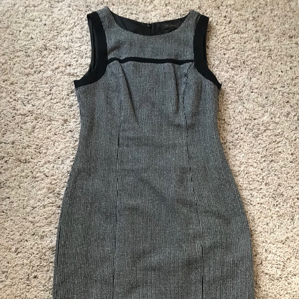 The Limited Black and White Plaid Dress